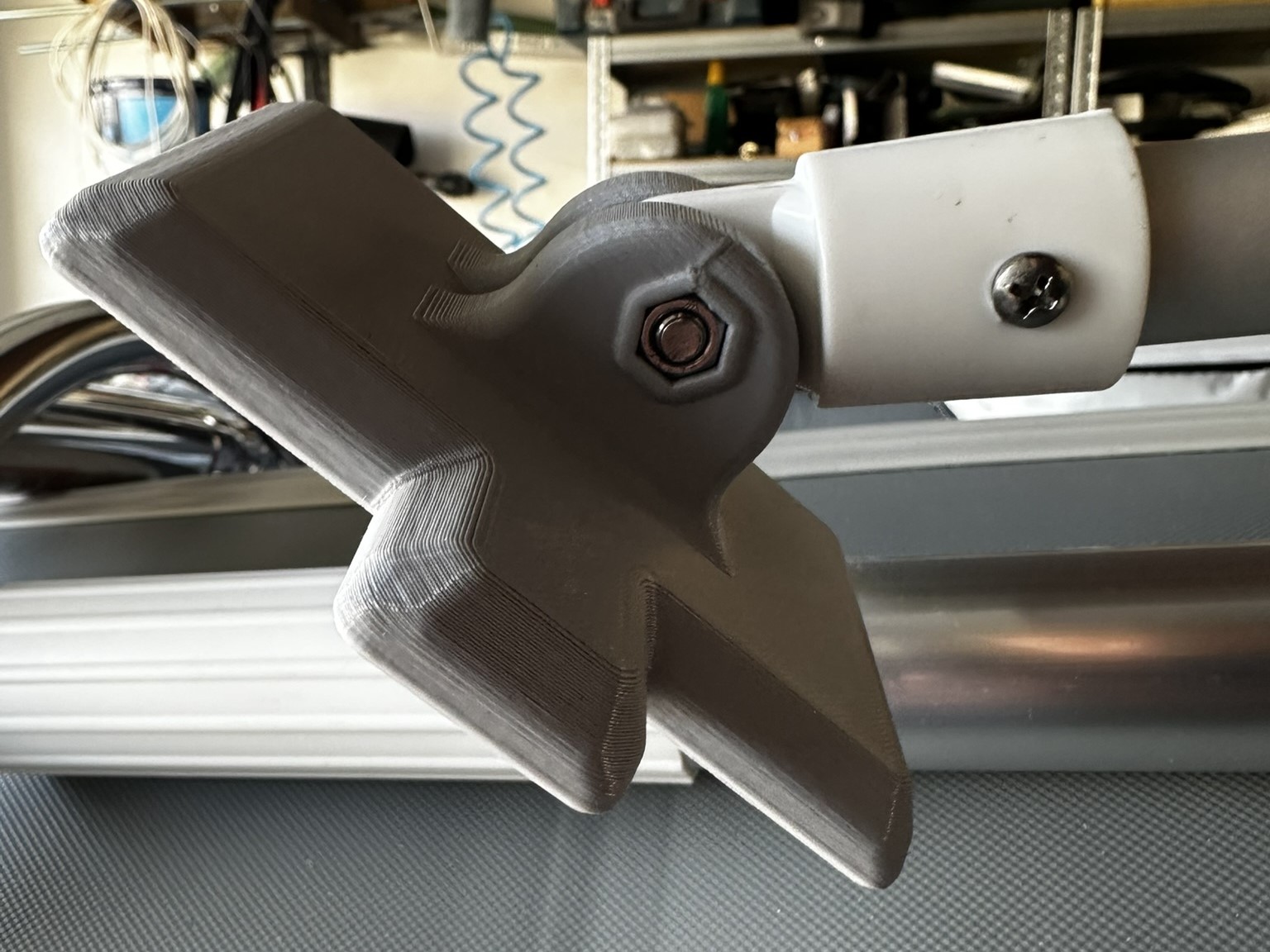 Boat bimini attachment