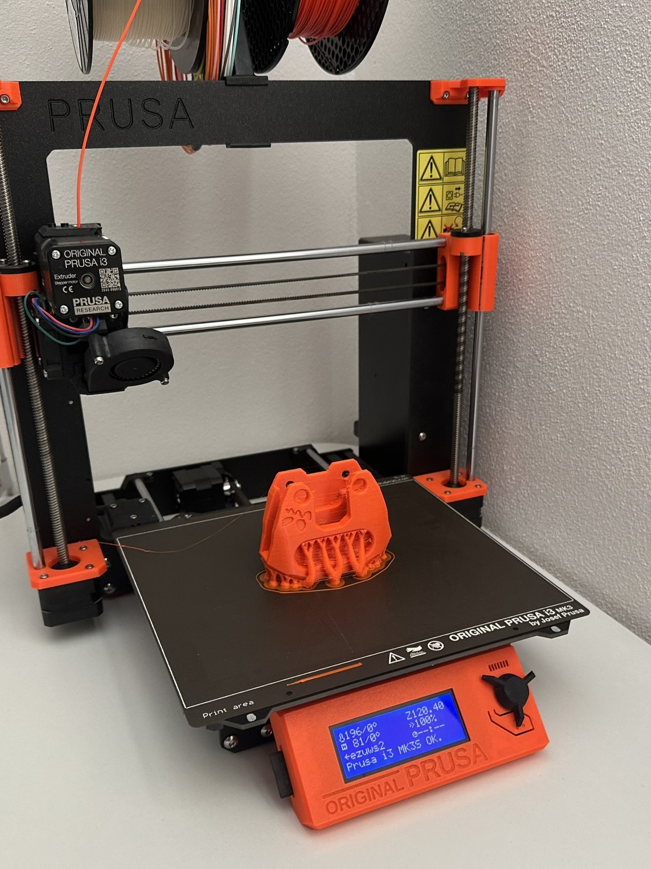 Skateboard bumpers on printer